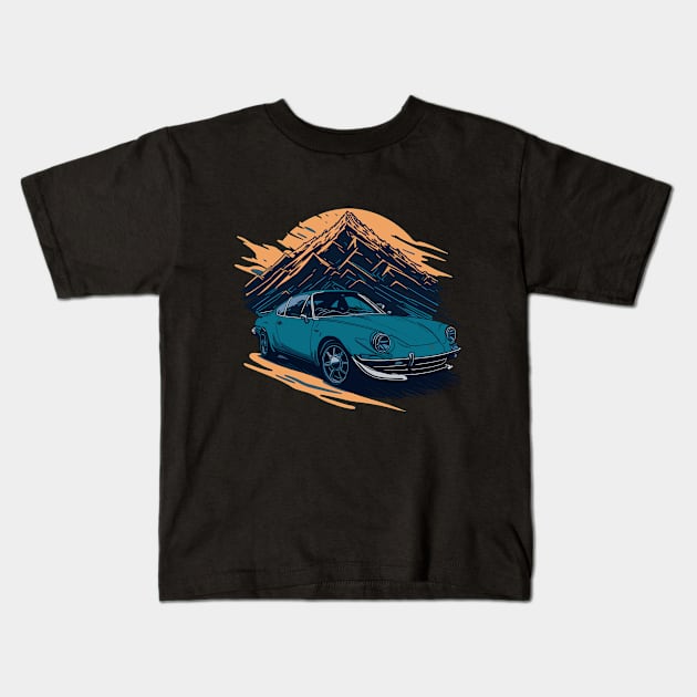 Alpine A110 Classic Car Kids T-Shirt by Cruise Dresses